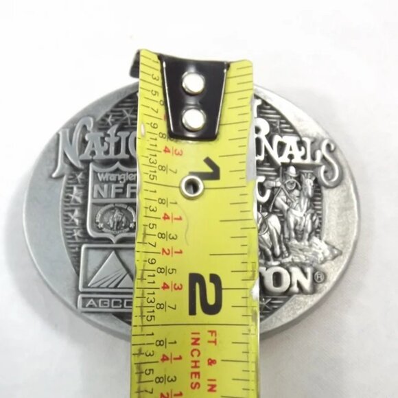 2002 National Finals Rodeo NFR Montana Silversmiths Mini Belt Buckle - Picture 4 of 9